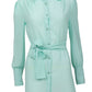 Queen Aqua Green Robe Dress