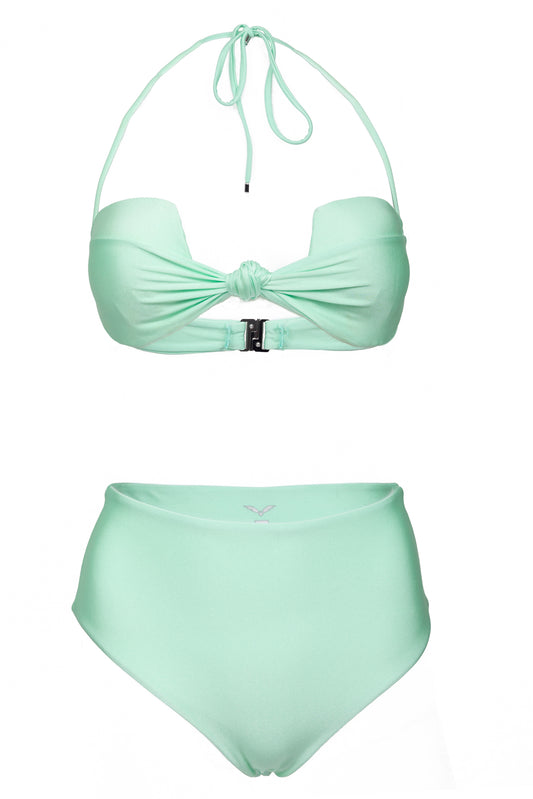 Queen Aqua Green Shiny Bikini Bottom