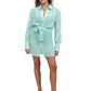 Queen Aqua Green Robe Dress